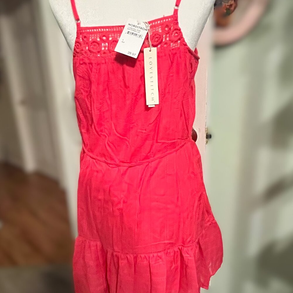 Lovestitch Lace Trim Minidress